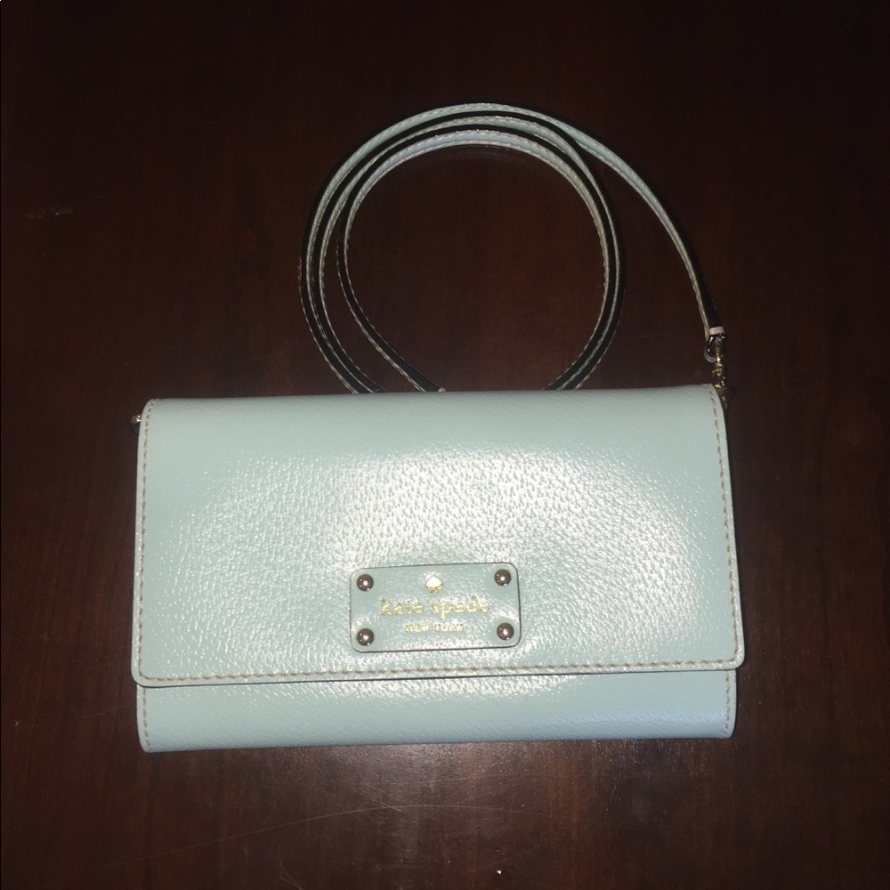 Kate Spade “Tiffany” Blue Crossbody/Wallet